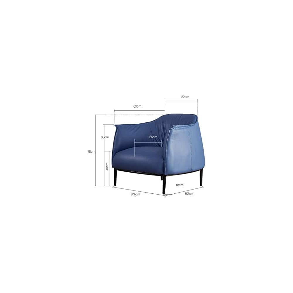 Leather Armchair Lounge Chair Accent Chair Bedroom Chair Office Living Room Sofa Chair Comfortable Sofa Sofa Bed