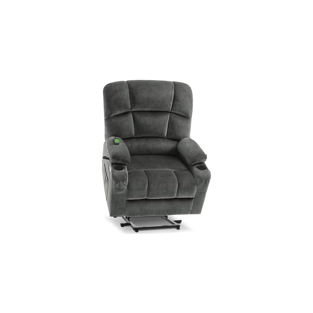 MCombo Dual Motor Power Lift Recliner, Heat and Massage, R7677, Medium-Wide