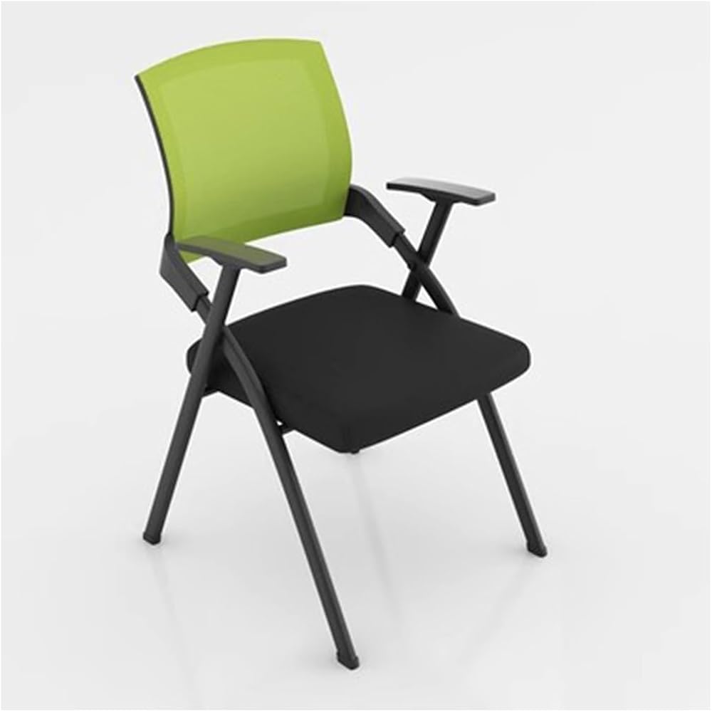 Ergonomic Folding Office Desk Chair, Portable Meeting & Conference Room Seating, Wide Seat Accent Chair for Home Office, Training & Professional Use, Space-Saving Design