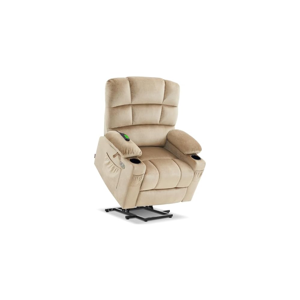 MCombo Dual Motor Power Lift Recliner, Heat and Massage, R7677, Medium-Wide