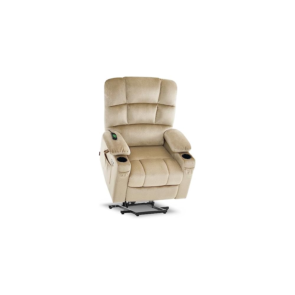 MCombo Dual Motor Power Lift Recliner, Heat and Massage, R7677, Medium-Wide