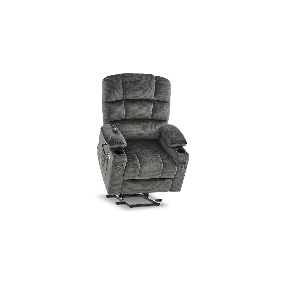MCombo Dual Motor Power Lift Recliner, Heat and Massage, R7677, Medium-Wide
